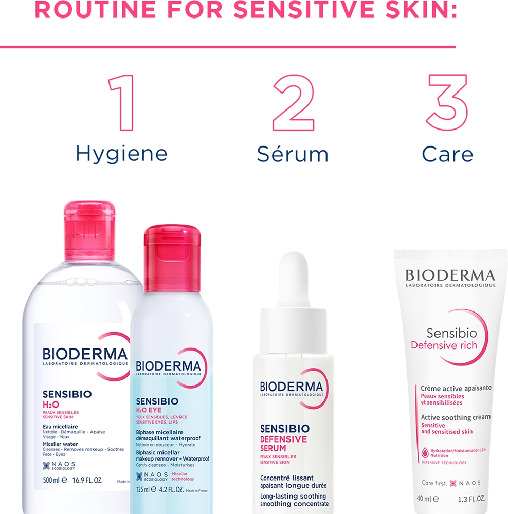 Мицеллярная вода Bioderma Sensibio H2O для чувствительной кожи, набор, 2 x 500 мл — фото 6
