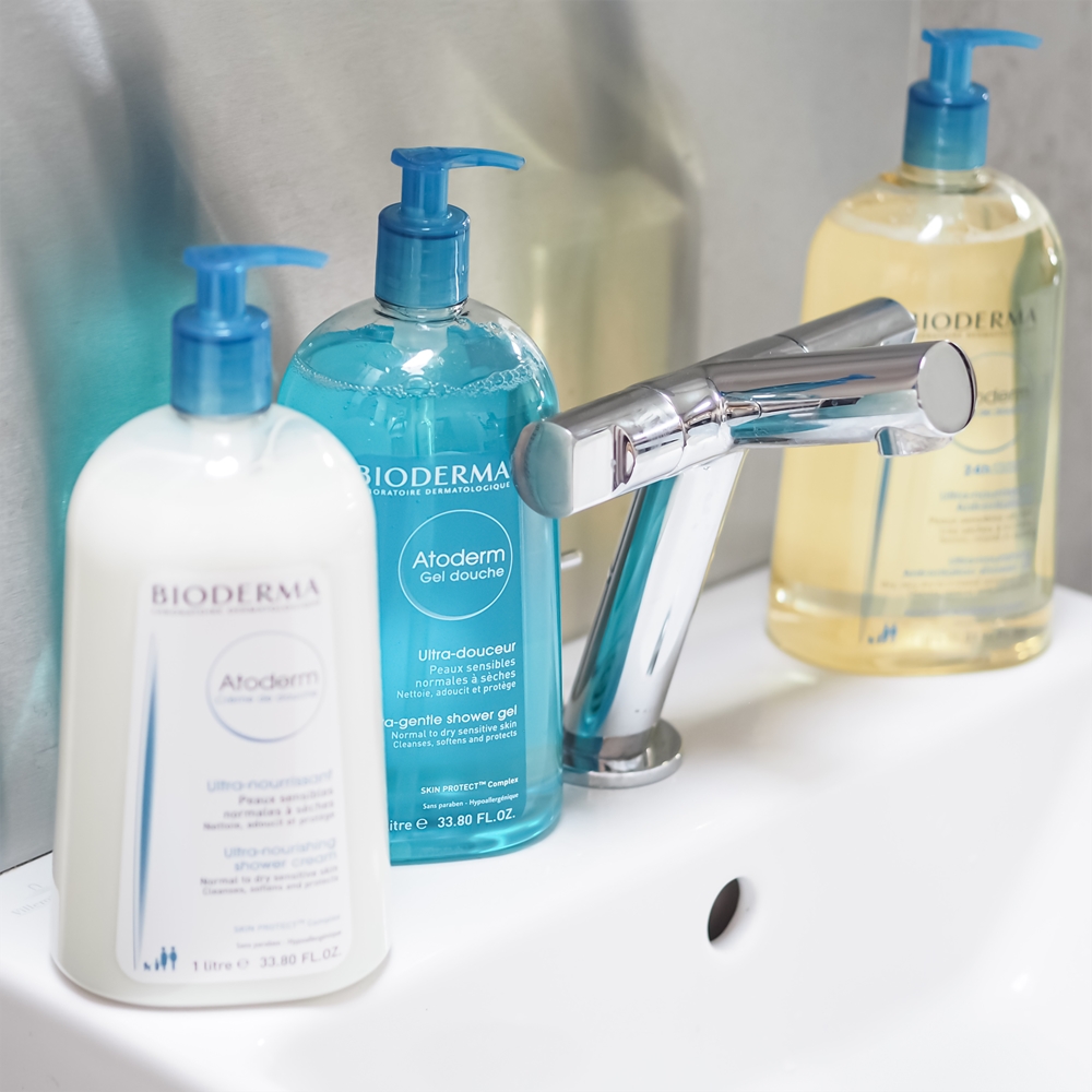 Bioderma Atoderm Shower Oil extra nourishing soothing shower oil for dry and irritated skin