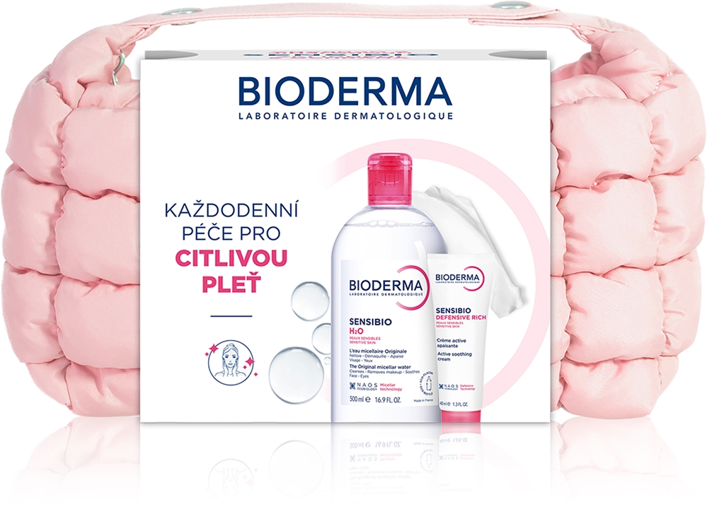 Набор косметики для лица Bioderma Sensibio Set для чувствительной кожи, мицеллярная вода и крем, 1 шт