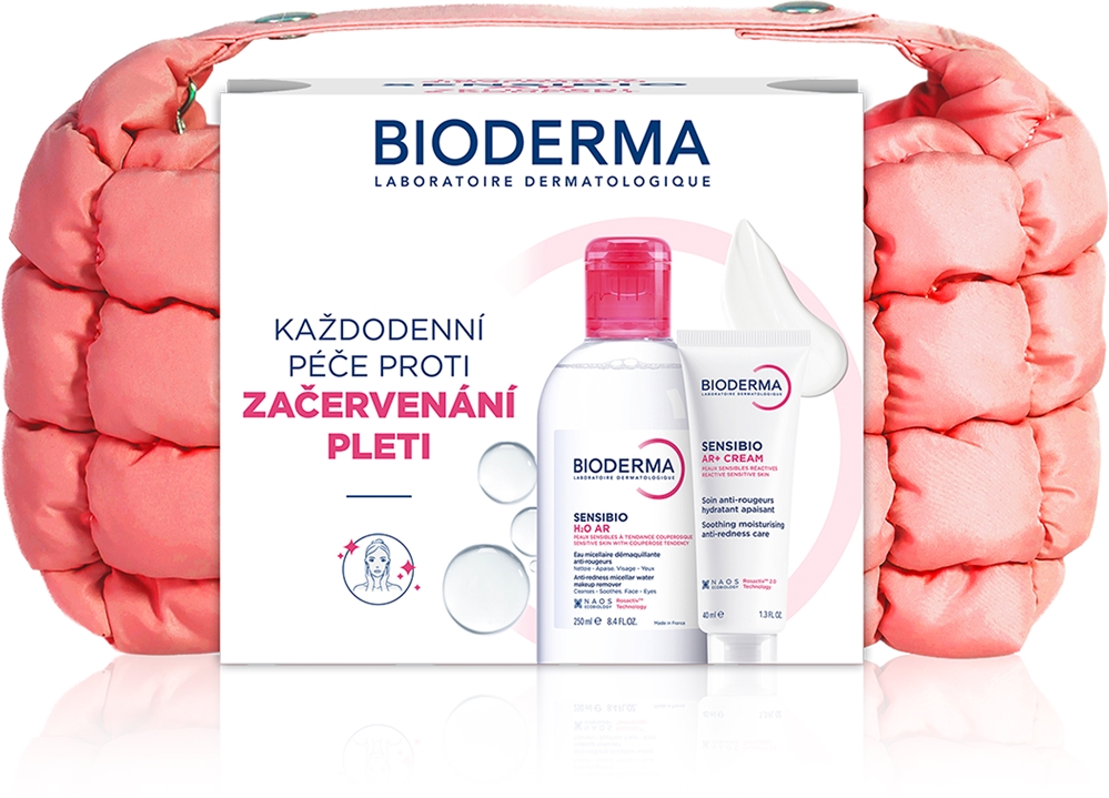 Набор косметики для лица Bioderma Sensibio AR для чувствительной кожи, мицеллярная вода и крем, 1 шт