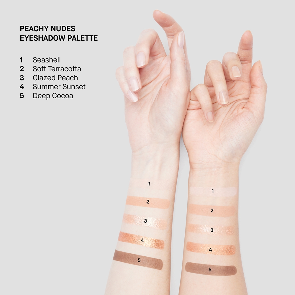 Палетка теней для век Bobbi Brown Nudes Eyeshadow Palette нюдовые оттенки, стойкие, 1 шт, оттенок Peachy Nudes — фото 3