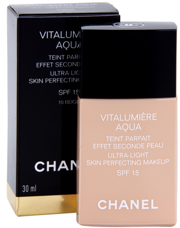 Chanel Vitalumière Aqua ultra ľahký make-up pre žiarivý vzhľad pleti ...