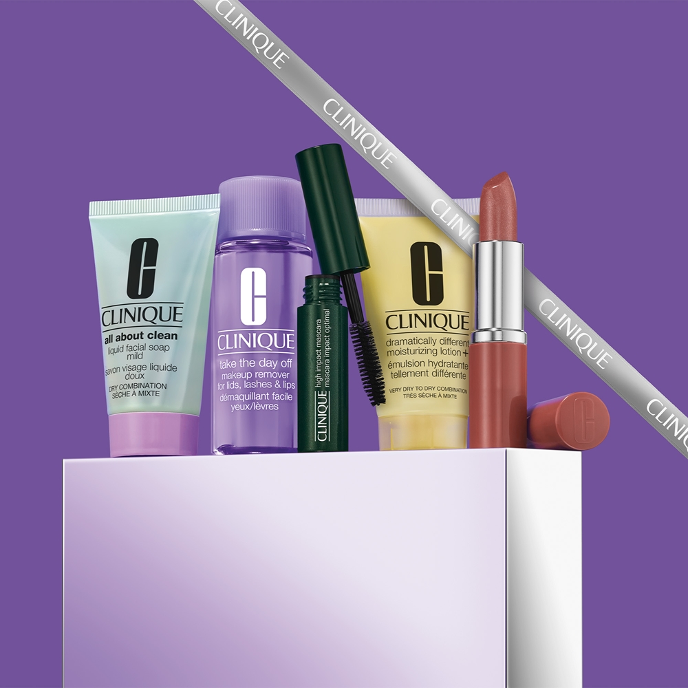 Подарочный набор Clinique Holiday Mini MVP's Set миниатюр для ухода, демакияжа и макияжа — фото 2