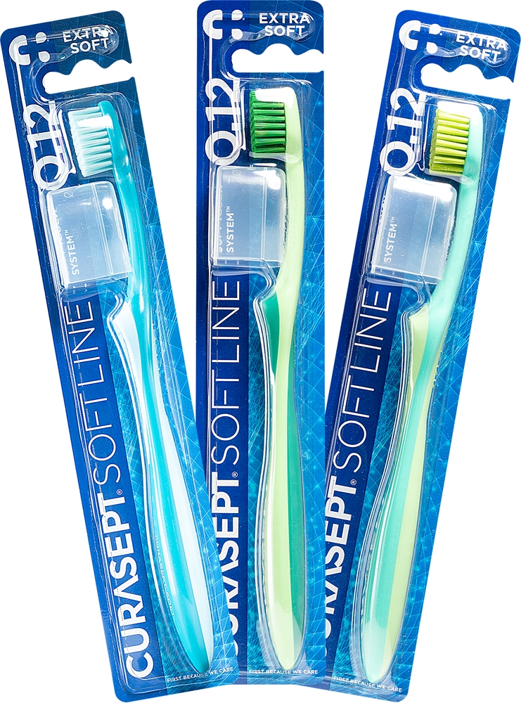 CURASEPT BROSSE À DENTS SOFTLINE MEDIUM 017 BI-PACK main image 0