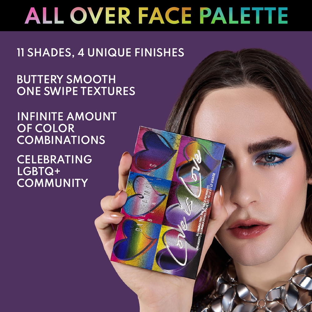 Палетка для макияжа Danessa Myricks Beauty Love Is Love мультифункциональная, с зеркальцем, 20,4 г — фото 3