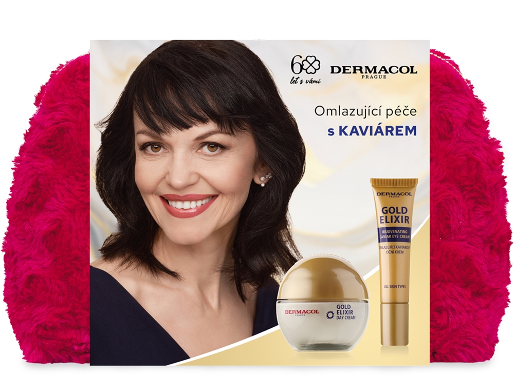 Набор кремов для лица Dermacol Gold Elixir подарочный, с экстрактом икры, для зрелой кожи