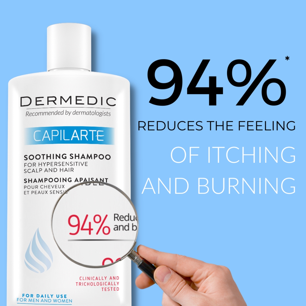 Dermedic Capilarte soothing shampoo for sensitive and irritated skin ...