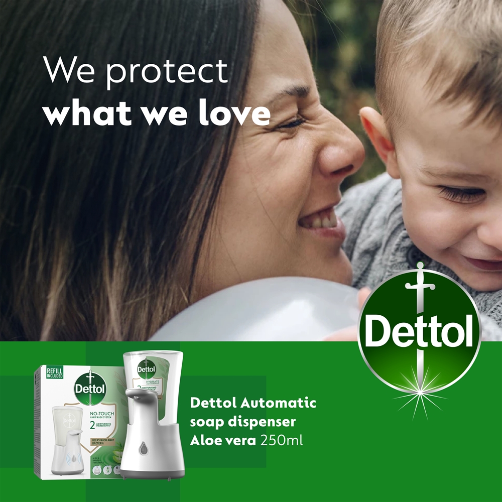 DETTOL No-Touch - Dispenser Automatico Di Sapone Liquido Per Mani (colore Bianco), Garden - 9