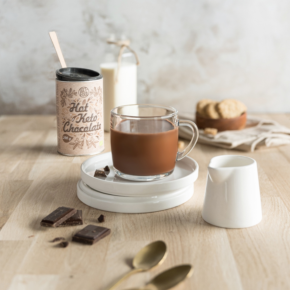 Diet-Food Hot Keto Chocolate BIO Pulver zur Herstellung von Getränken ...