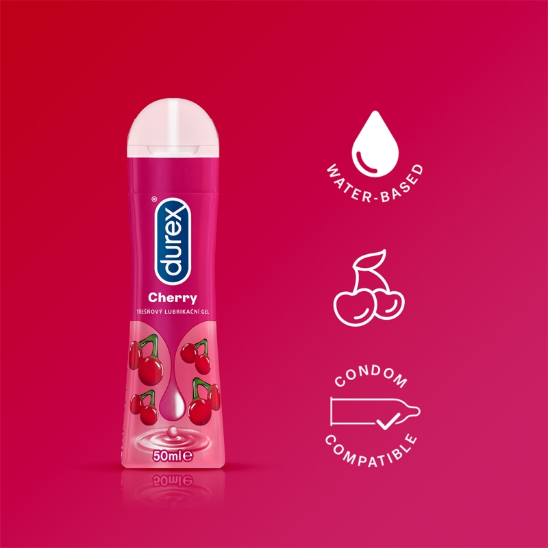 Durex Cherry лубрикант гел с вкус | notino.bg