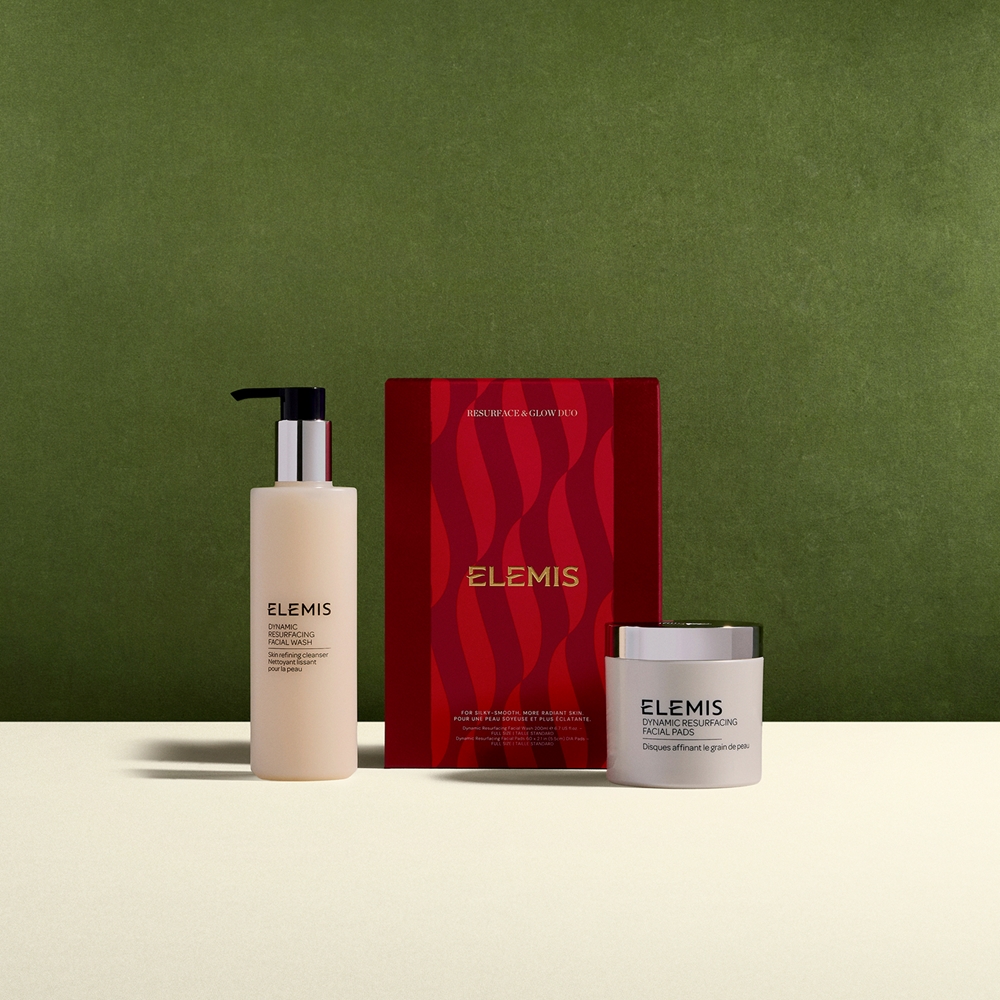 Набор для лица Elemis Resurface Glow Duo с отшелушивающими пэдами и разглаживающим очищающим гелем — фото 2