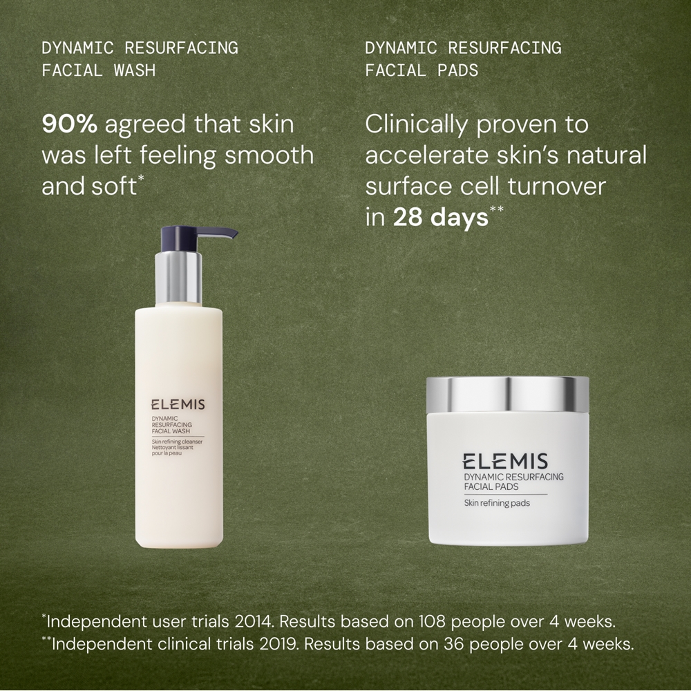 Набор для лица Elemis Resurface Glow Duo с отшелушивающими пэдами и разглаживающим очищающим гелем — фото 4