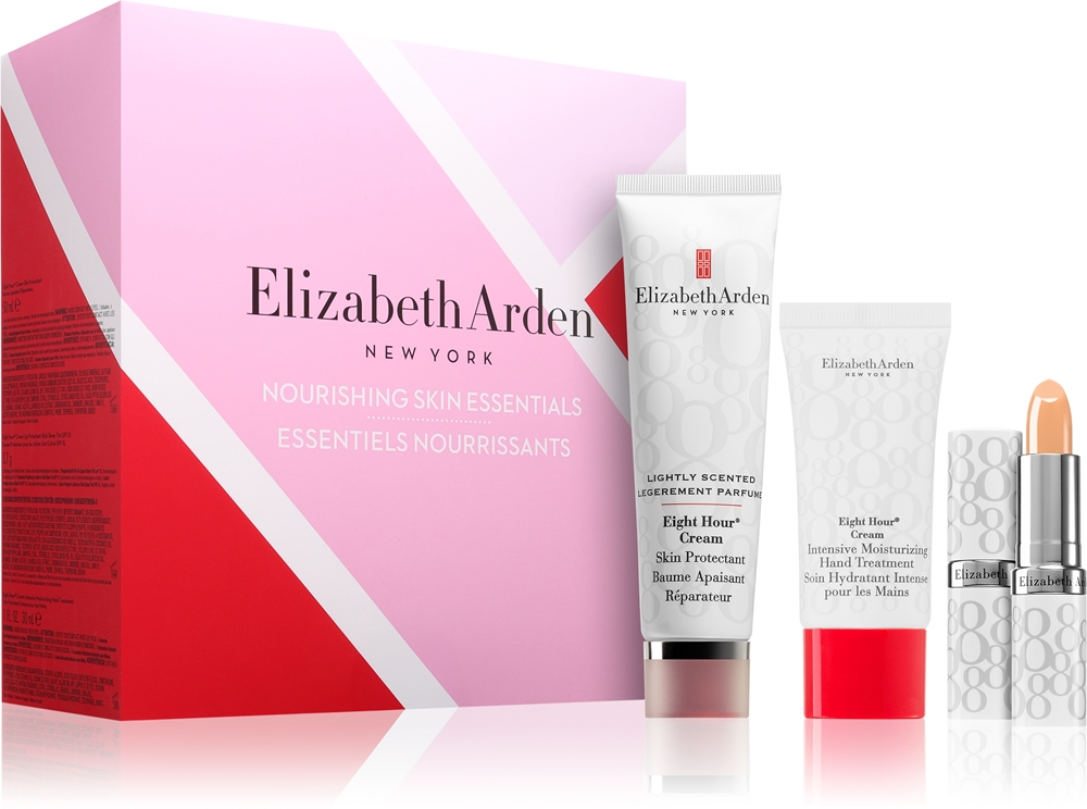 Набор косметики Elizabeth Arden Eight Hour Nourishing Skin Essentials с кремом для рук, защитным кремом и бальзамом для губ