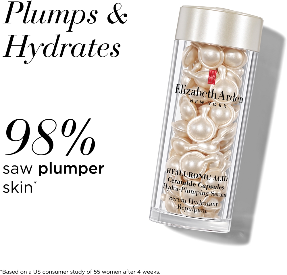 Hyaluronic Acid by Elizabeth Arden, 60 Hydra-Plumping Serum Ceramide Capsules main image 1