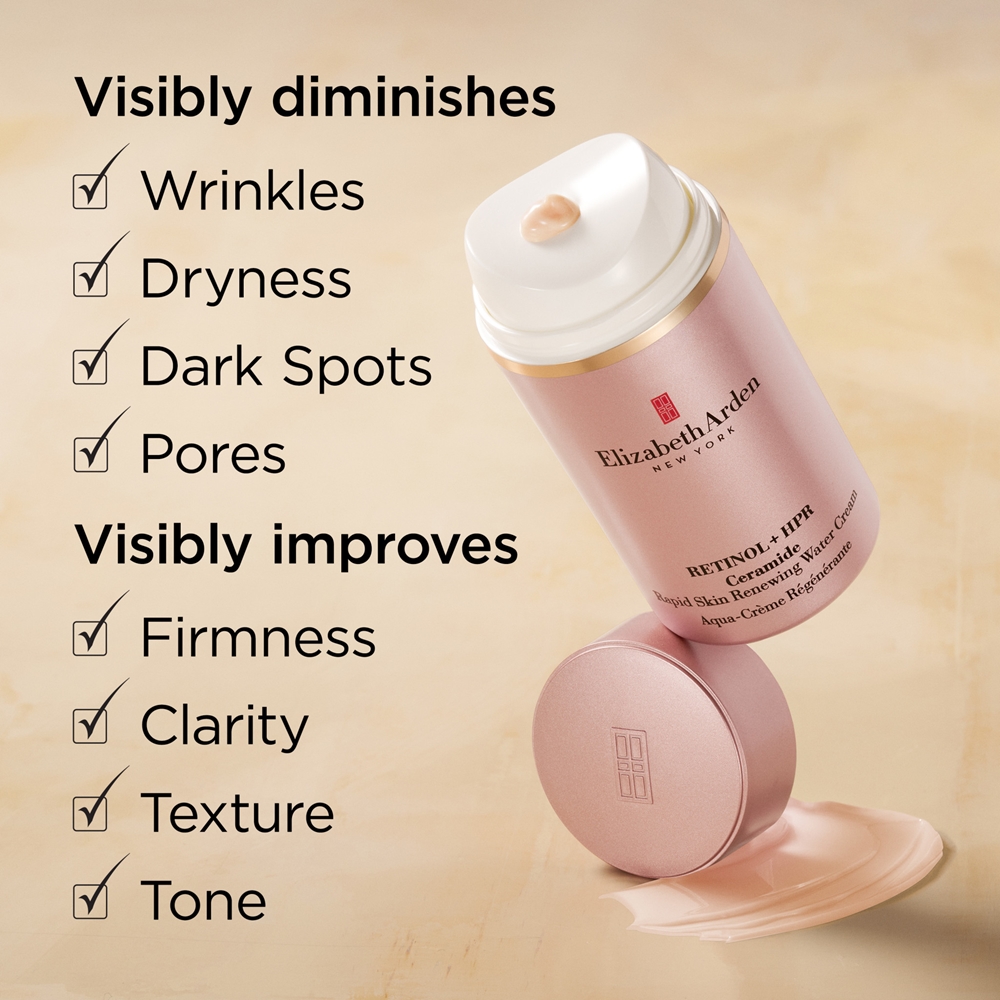Elizabeth Arden Retinol + HPR Ceramide Rapid Skin Renewing Water Cream ...