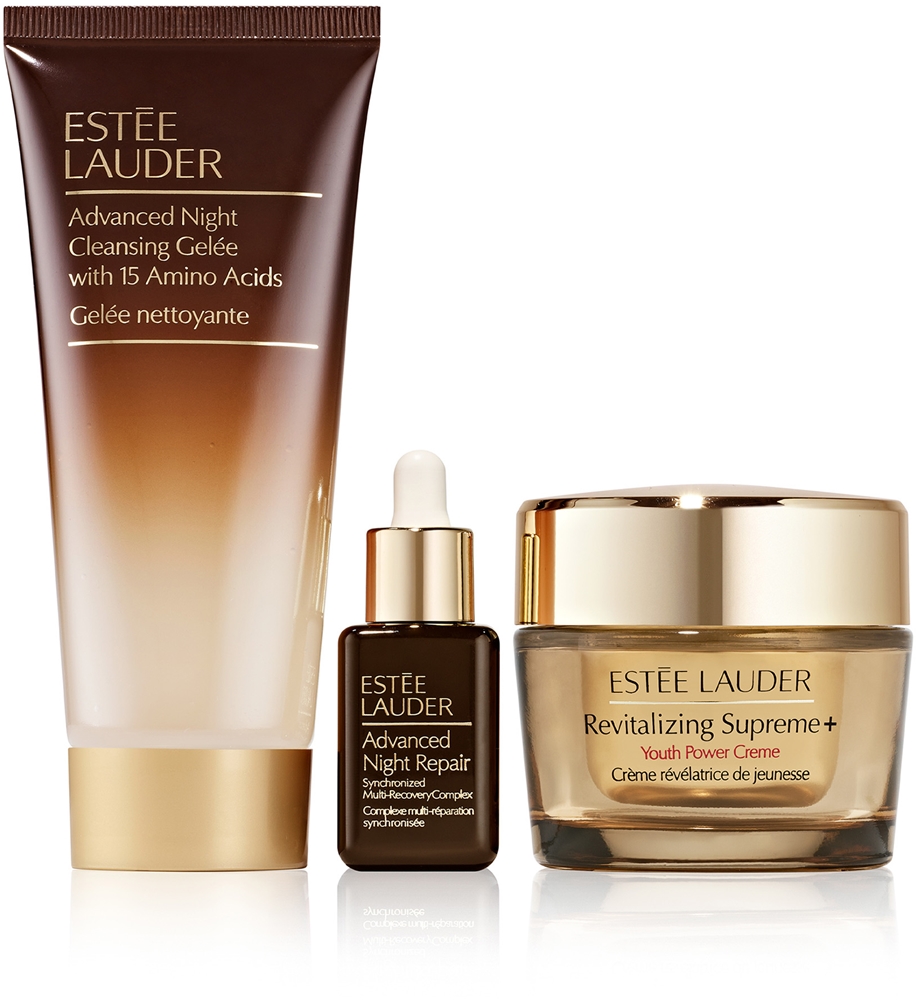 Estée Lauder Holiday Revitalizing Supreme+ Gift Set - Набор косметики для лица Estee Lauder Holiday Revitalizing Supreme+ Gift Set с дневным кремом, сывороткой и гелем для умывания, 1 шт — фото 2