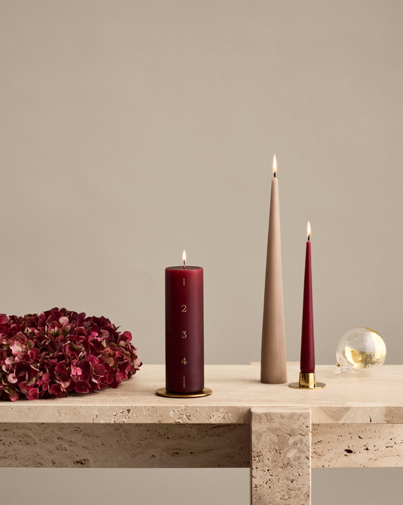 Bougie LED - 40 cm Deep Wine - Ester & Erik main image 0