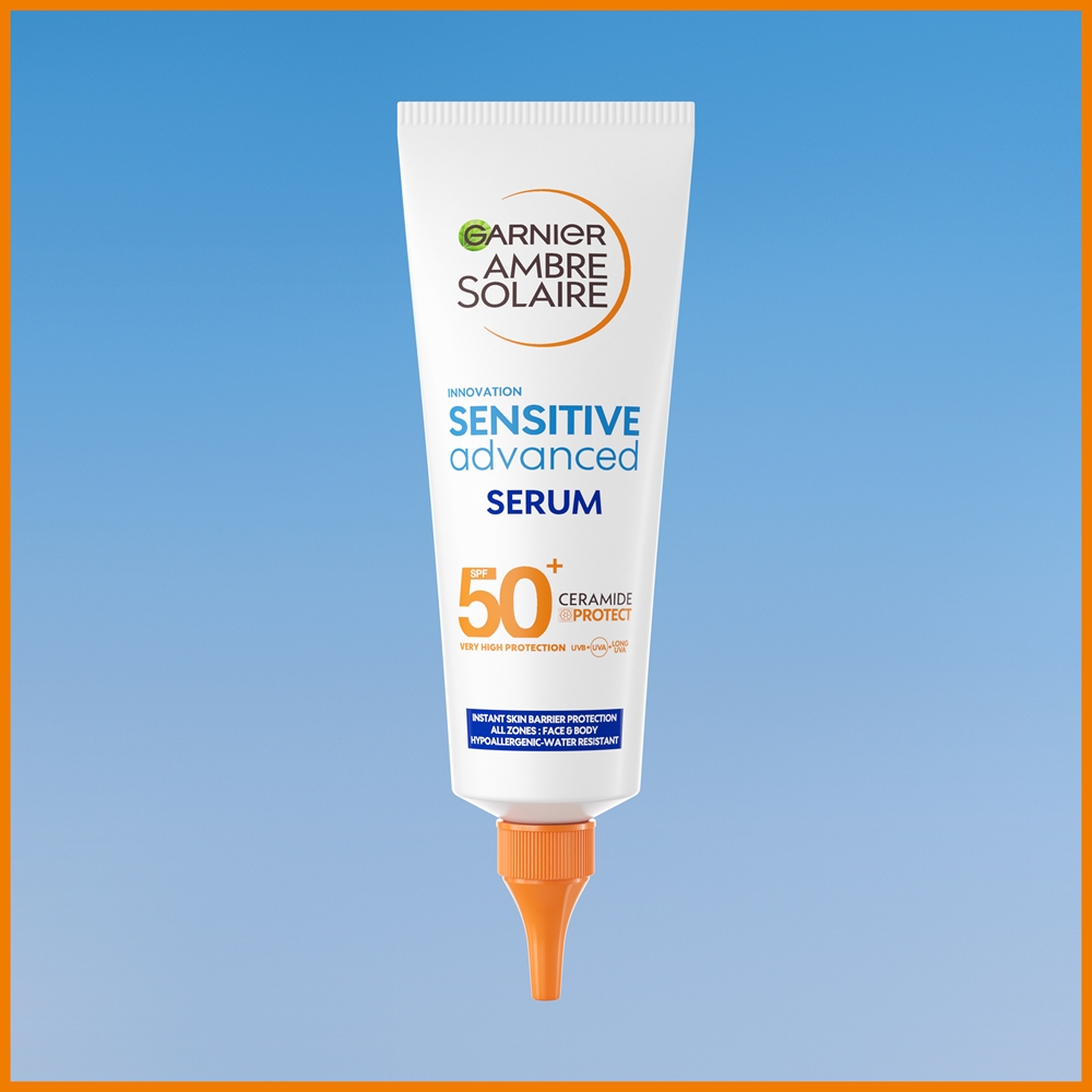 Garnier Sensitive Advanced Körperschutzserum LSF 50+ - Wasserfest, Mit Ceramiden, 125 Ml