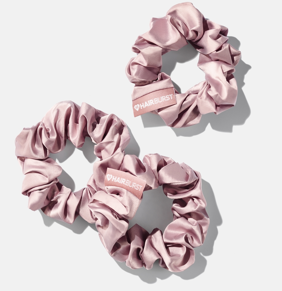 Schwarz Handgefertigte Extra Große Scrunchie Seide Satin Stoff Haargummi Accessorise Starke Gummibänder Bobble Damen Geschenke Ideen UK