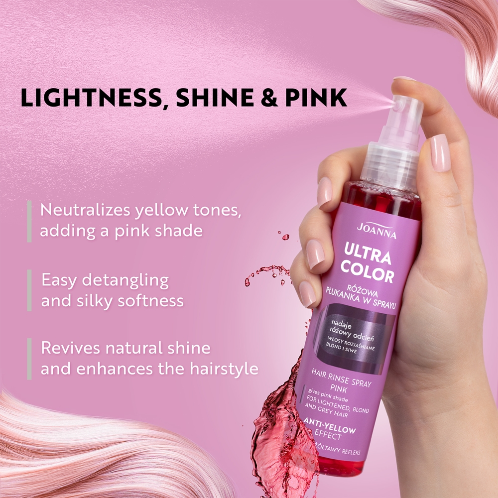 Joanna Ultra Color Hair Rinse Pink Spray Toning Spray | notino.ie