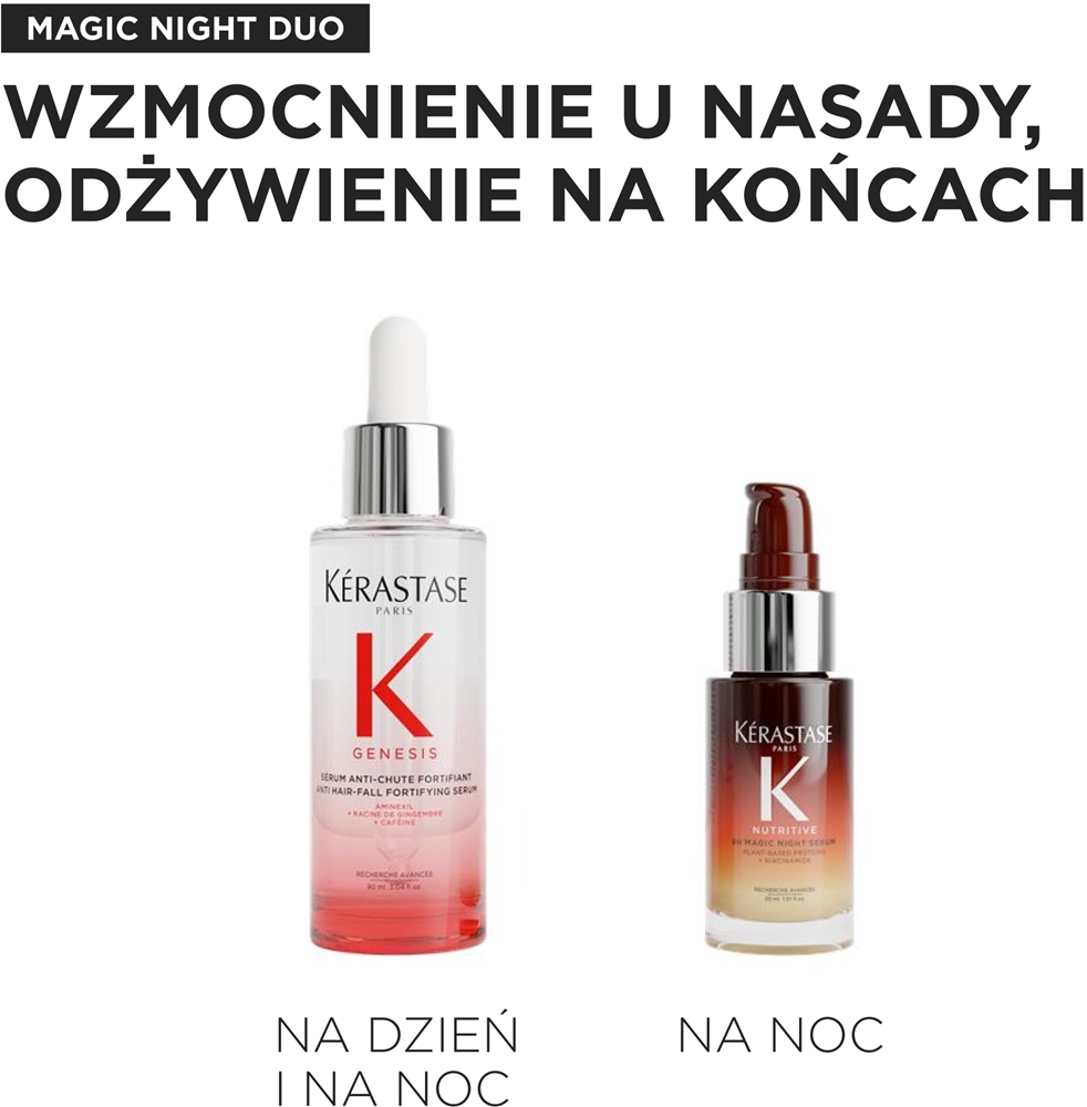 Kérastase Nutritive & Genesis - Набор для волос Kerastase Nutritive Genesis сыворотка против выпадения и ночная сыворотка, подарочный — фото 6