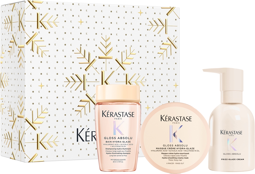 Kérastase Gloss Absolu - Набор для волос Kerastase Gloss Absolu шампунь, маска и крем против пушистости