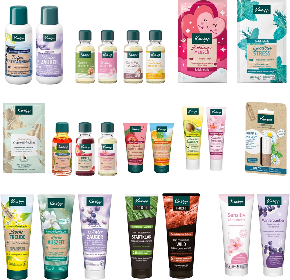 Адвент-календарь косметический Kneipp Advent Calendar, 24 сюрприза для ухода за кожей, 1 шт — фото 2