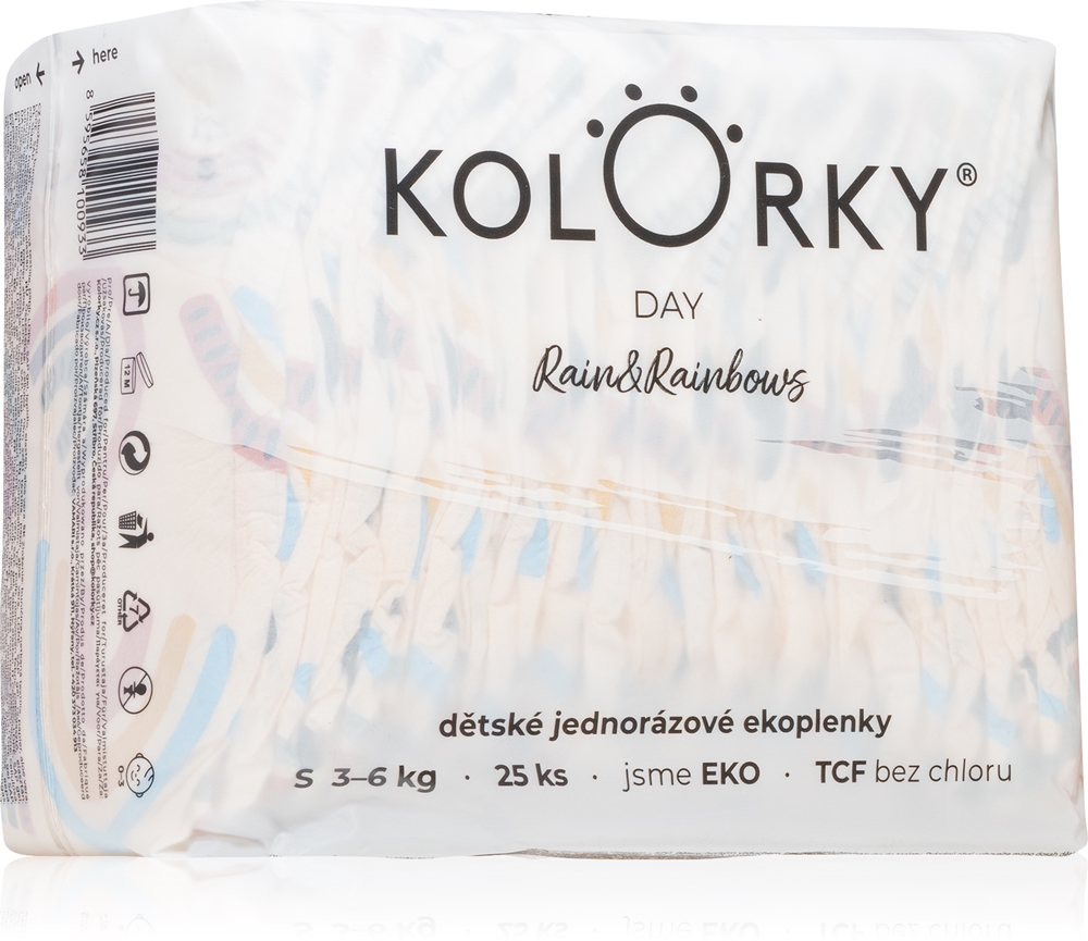 Подгузники детские Kolorky Day Rain Rainbow эко, из натуральных материалов, 25 шт