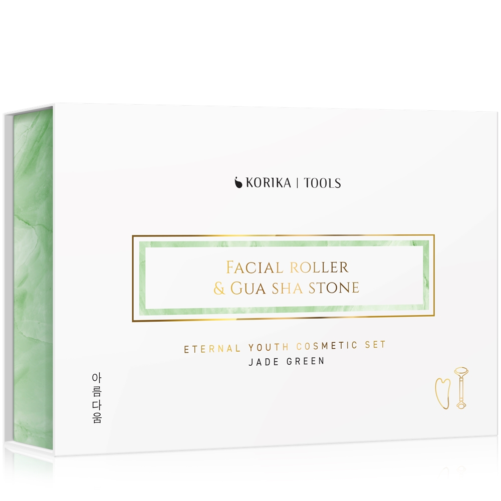 KORIKA Tools Face Roller & Gua Sha valjček za masažo za obraz in