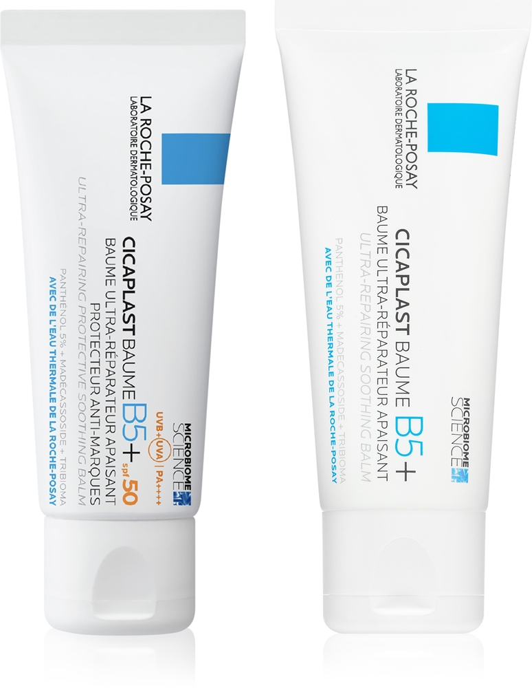 Набор бальзамов La Roche-Posay Cicaplast успокаивающий и с защитой SPF 50, 1 шт