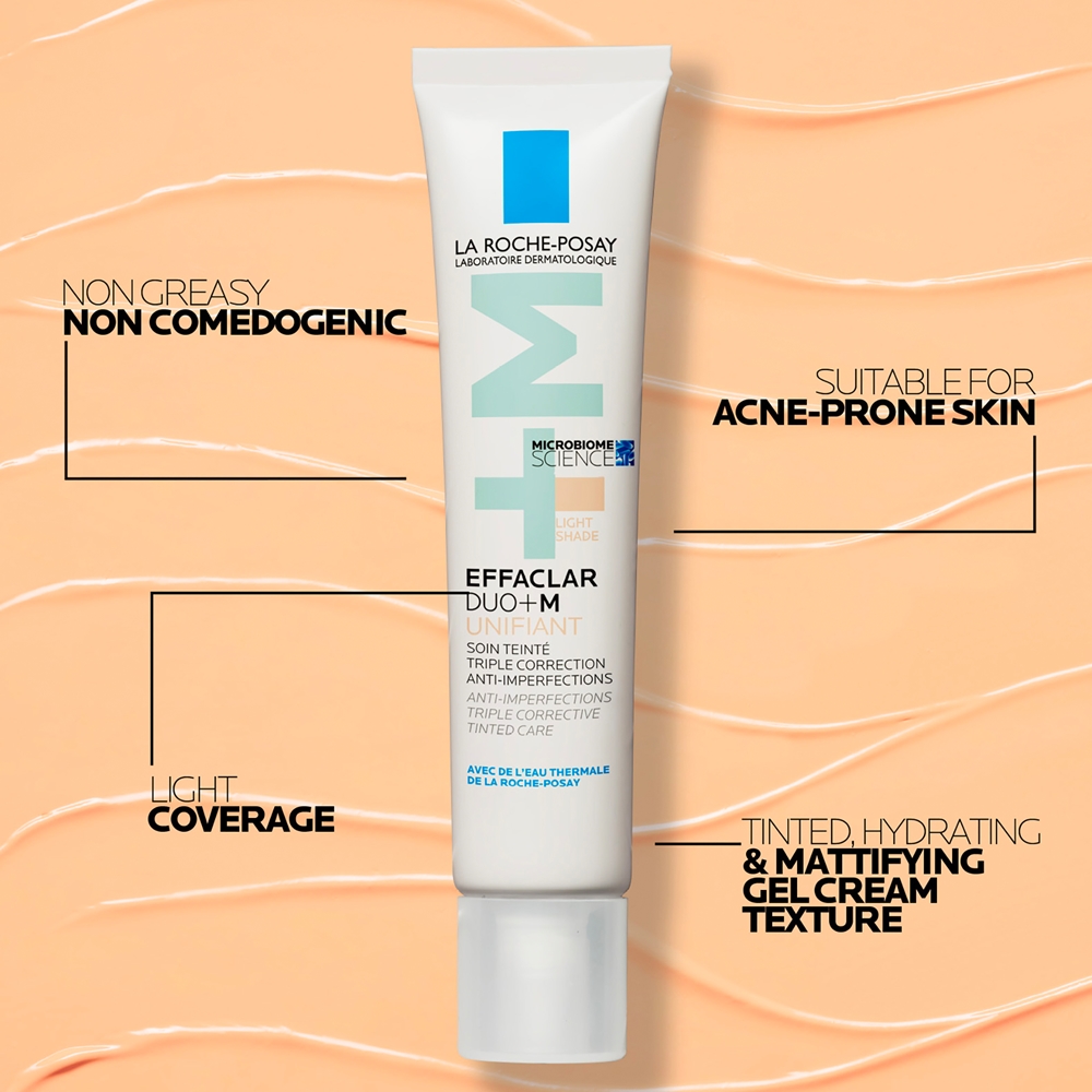 La Roche-Posay Effaclar DUO+M Unifiant лек тониращ крем с хидратиращ ...