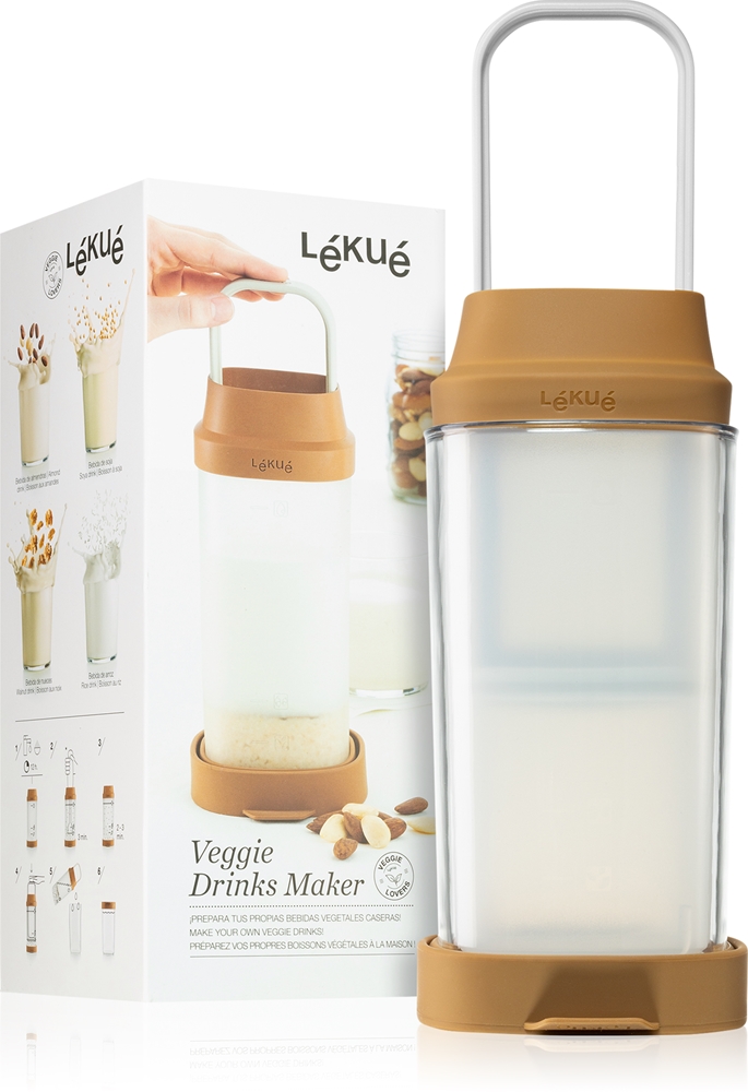 Lékué Set 2 Boîtes Fermentation Aliments - Bocaux Verre 700ml Avec Valve, Idéal Légumes Et Yaourts