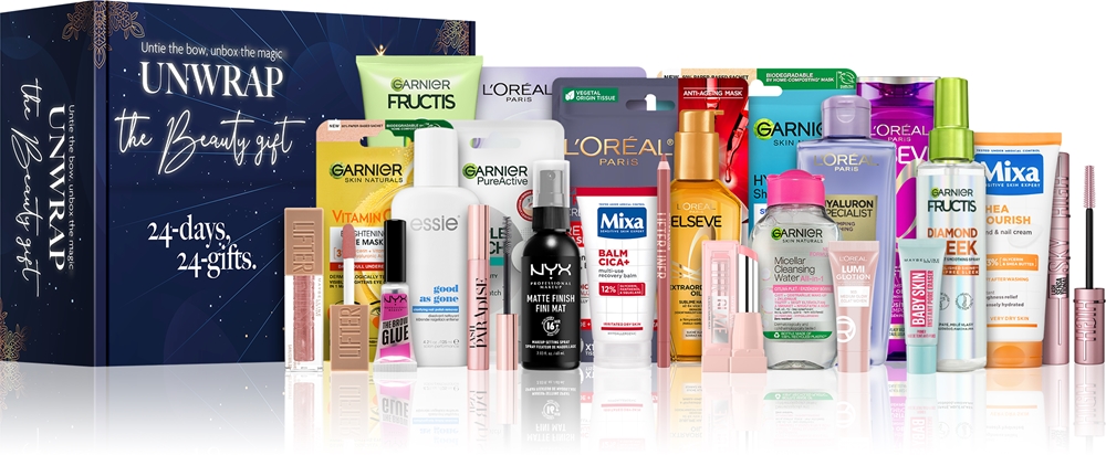 L’Oréal Paris DIY Advent Calendar Unwrap the Beauty Gift - Адвент-календарь L’Oreal Paris DIY Advent Calendar Unwrap the Beauty Gift, 23 средства и сюрприз
