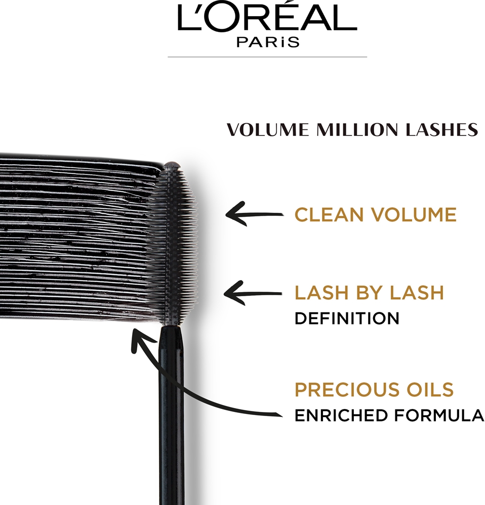 L’Oréal Paris Volume Million Lashes Extra Black удлиняющая и объемная ...