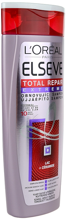 L'Oréal Paris Elvive Total Repair Shampoo – Repariert 5 Anzeichen Von Geschädigtem Haar Mit Ceramid