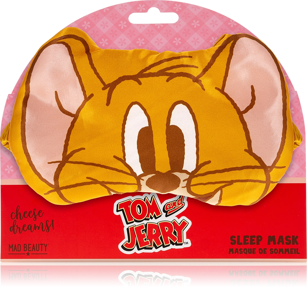 Маска для сна Mad Beauty Tom Jerry Sleep Mask - Jerry мягкая, с эластичной резинкой, 1 шт