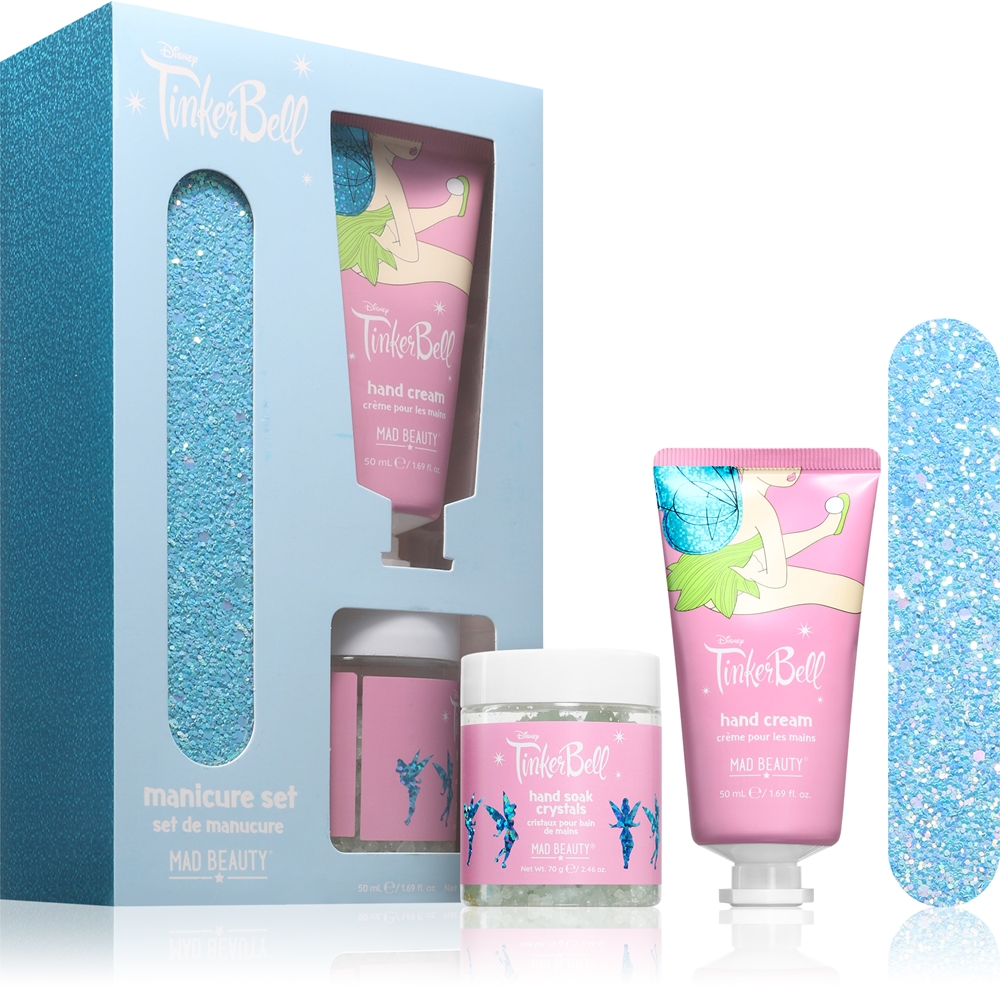 Подарочный набор для рук Mad Beauty Tinker Bell соль для рук, крем для рук, пилка для ногтей