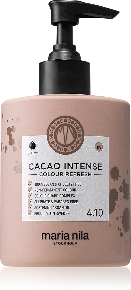 Маска оттеночная для волос Maria Nila Colour Refresh Cacao Intense, питательная, смываемая, 300 мл