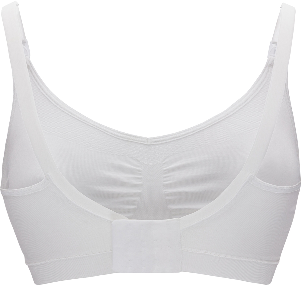 Reggiseno Da Notte Medela Keep Cool Per Gravidanza E Allattamento – Senza Cuciture, Traspirante, Con Chiusura Incrociata, Taglia M Bianca - 2