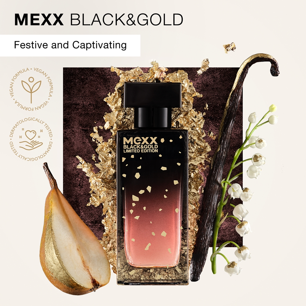 Mexx Black & Gold Limited Edition Eau de Toilette für Damen | Notino