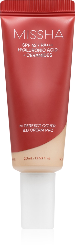 BB крем для лица Missha M Perfect Cover BB Cream Pro с защитой от солнца, выравнивающий тон, 20 мл, оттенок #17