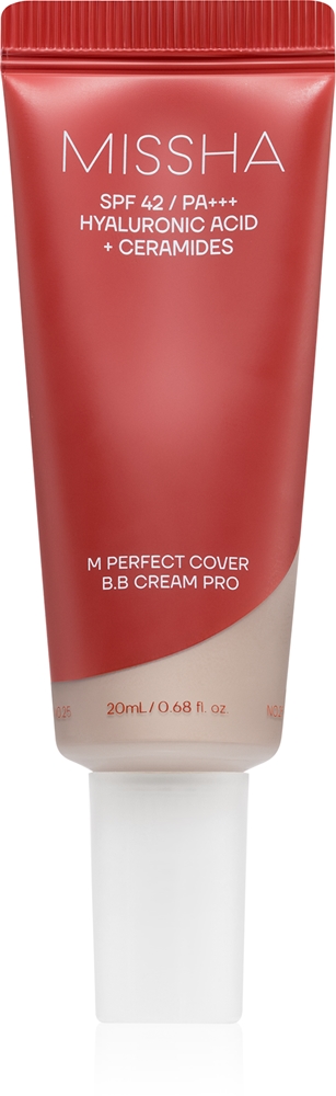 BB крем для лица Missha M Perfect Cover BB Cream Pro с защитой от солнца, выравнивающий тон, 20 мл, оттенок 21