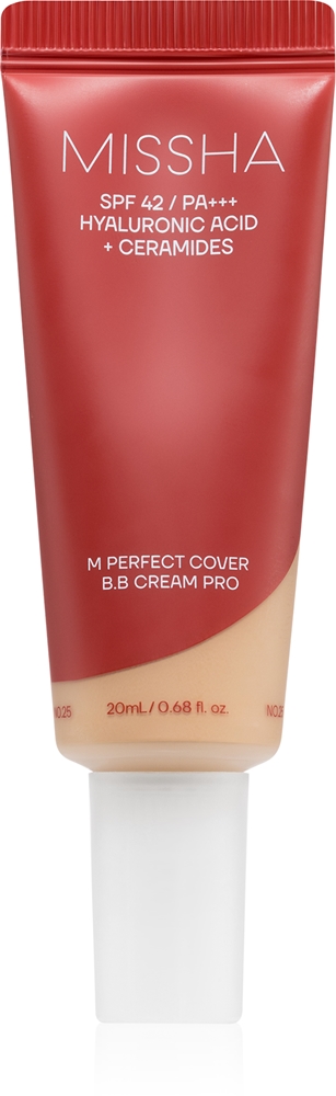 BB крем для лица Missha M Perfect Cover BB Cream Pro с защитой от солнца, выравнивающий тон, 20 мл, оттенок #25