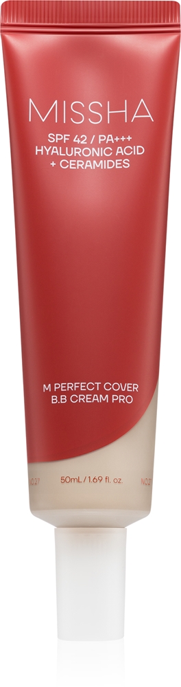 Тонирующий крем BB Missha M Perfect Cover BB Cream Pro, с эффектом сияния, 50 мл, оттенок #21