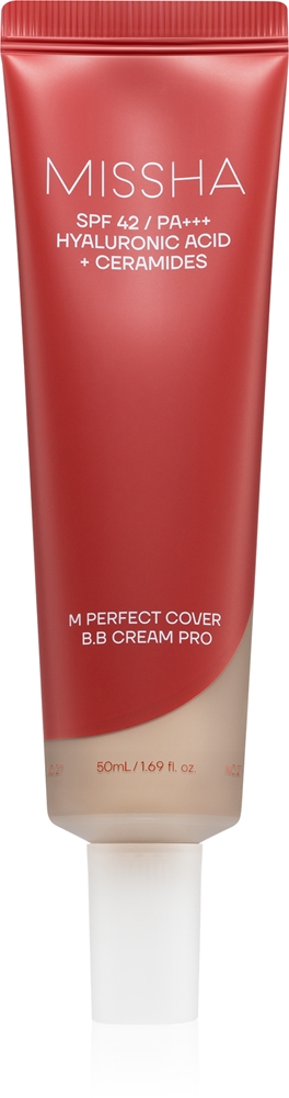 Тонирующий крем BB Missha M Perfect Cover BB Cream Pro, с эффектом сияния, 50 мл, оттенок #23