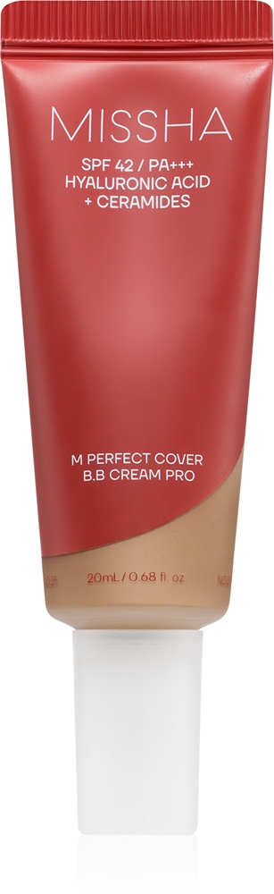 BB крем для лица Missha M Perfect Cover BB Cream Pro с защитой от солнца, выравнивающий тон, 20 мл, оттенок 33