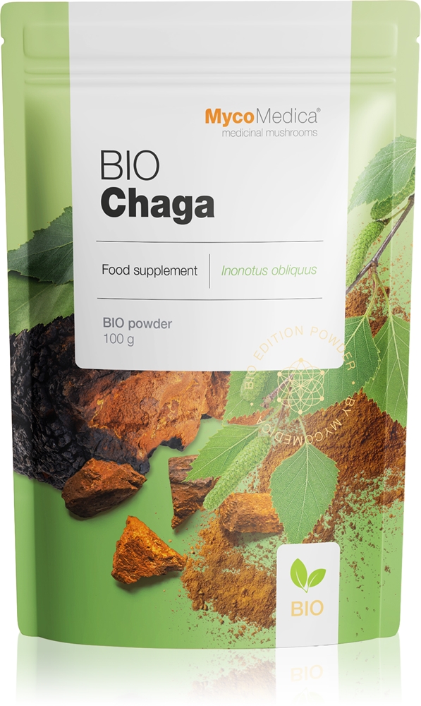 Биологически активная добавка MycoMedica Chaga BIO, с грибным экстрактом, 100 г