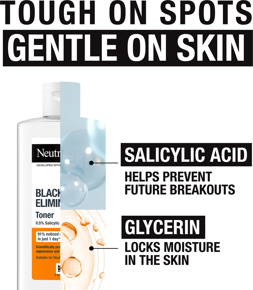 Neutrogena Blackhead Eliminating - Очищающий тоник против угрей, 200 мл — фото 3