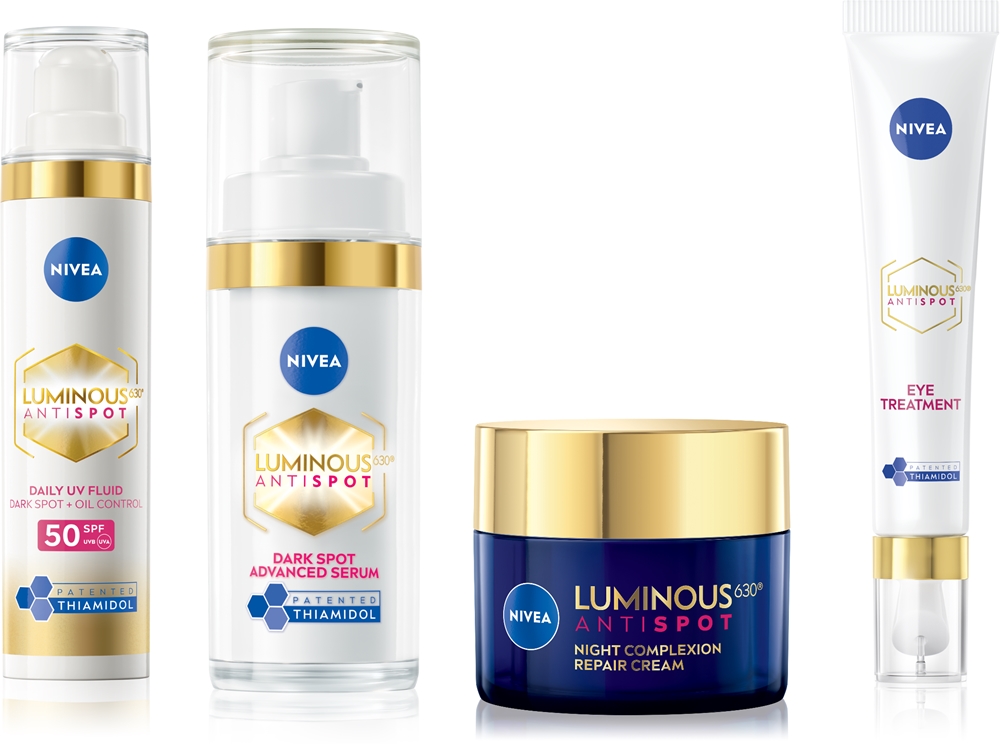 Набор косметики для лица NIVEA Luminous, крем для кожи вокруг глаз и ночной крем, 1 шт