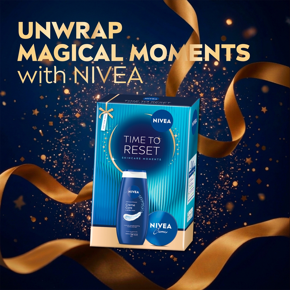 Набор косметики для тела NIVEA Time to Reset подарочный, крем и гель для душа — фото 2